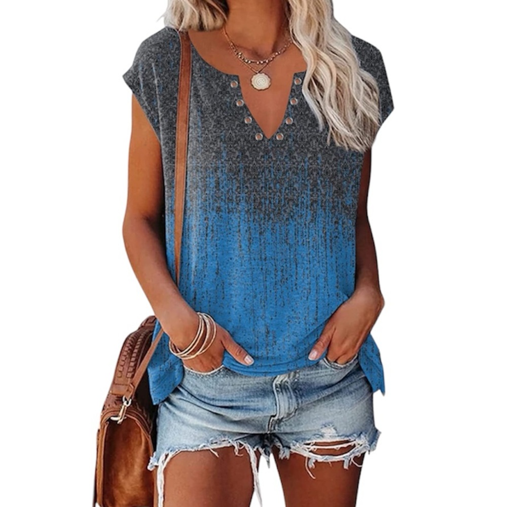 ETCYY New Women’s Cap Sleeve Top Size Large